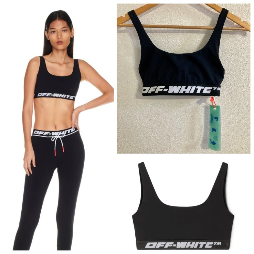 OFF-WHITE Athl Logo Band Bra